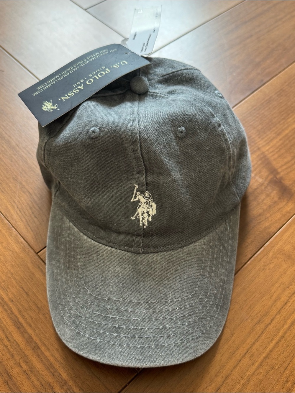U.S. Polo Assn. Washed Black Cap